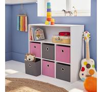 Swe hildren's Storage Unit With 6 Baskets Camille Pink 76.2X29.5X70 Cm