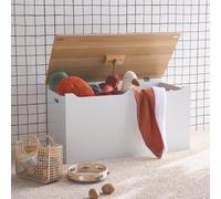 Swe hildren's Toy Storage Box With Side Handles Tobias White 80X40X40 Cm