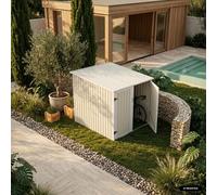 Swe icycle Shelter, Storage For 2 Bicycles, In Galvanised Steel, Beige L 142 X D 198 X H 157 Cm
