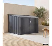 Swe ike Garage, Storage For 4 Bikes, Grey Galvanised Steel, W 203 X D 198 X H 157 Cm