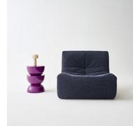 Swe offee Table Side Table Bedside Table Metal With Glossy Finish Purple 32X32X46.5 Cm - Coumba