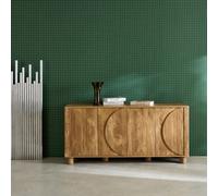 Swe xotic Buffet Mango Wood Effect 4 Doors 155Cm Pondi 155X40X72 Cm