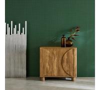 Swe xotic Mango Wood Effect 2-Door Sideboard 80Cm Pondi