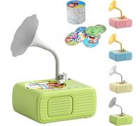 Sweako Kids Gramophone, Kids Phonograph with 99 Cards,kids gramophone, Educational Phonograph for Boys and Girls Age 3+, Toddler Toys for Early Learning (Green)