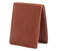 Swear Brands Leather Minimalist Wallet for Men | Slim Bifold Men's Wallet RFID Blocking with Pull Tab, ID Window, & Gift Box | Full-Grain Leather Money Clip for Men, Front Pocket Design, Brown (Acorn
