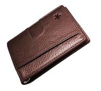 Swear Brands Slim Money Clip Wallet | Minimalist Wallet for Men RFID Blocking | Slim Front Pocket Wallet for Men | Premium Mens Wallet Bifold | 12 Card Holder Wallet for Men with Pull Tab, Dark Brown