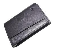 Swear Brands Slim Money Clip Wallet | Minimalist Wallet for Men RFID Blocking | Slim Front Pocket Wallet for Men | Premium Mens Wallet Bifold | 12 Card Holder Wallet for Men with Pull Tab, Grey
