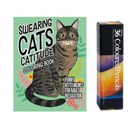 Swearing Cats Catitude Colouring Book, Cat Coloring Book for Adults, Swearing Cats Coloring Book for Adults, Adult Coloring Book Funny, Swearing Cats Colouring Book for Cat Lovers