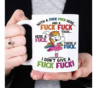 Swearing Unicorn, Old Macdonald - Funny Rude Ceramic Joke Mug