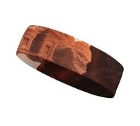 Sweat-Absorbent Sports Headband Fashionable Non-Slip Ancient City Desert Afterglow Printed Headband Summer Accessories Elastic Band Suitable for Gym Football Yoga Running Hiking