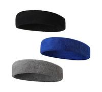 Sweat Absorbing Bandana Exercise Belt for Tennis Running Gym Basketball 3 Pack Wazoo Survival Gear