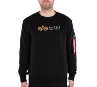 Alpha Industries Alpha Label Sweatshirt for Men Size XS - black