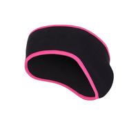 Sweat Bands Fleece Ear Warmer Muff Winter Headband Ear Muffs Headband Men Women Running Skiing Outdoor Sports Ear Warmer Sweatband(Black Rose Red)