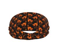 Sweat Bands Headbands for Women Men - Moisture Wicking Sport Headbands for Men, Elastic Boo cat Halloween Workout Headbands for Women for Running Cycling Basketball Yoga