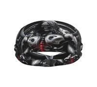 Sweat Bands Headbands for Women Men - Moisture Wicking Sport Headbands for Men, Elastic Mecha Skeleton Warrior Workout Headbands for Women for Running Cycling Basketball Yoga