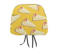 Sweat Cheesecake Lover Universal Headrest Covers for Car Headrest Protectors 2 PCS