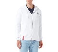 Sweat hooded Alpha Industries Basic Zip SL Blanc S