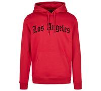 Sweat hooded Mister Tee Los Angeles Wording Rouge S