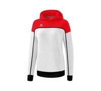 Erima Unisex Women's „CHANGE hooded sweatshirt, white/red/black, 36