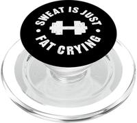 Sweat is just fat crying PopSockets PopGrip for MagSafe