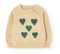 Sweat Jackal Hearts Pale yellow 12 months