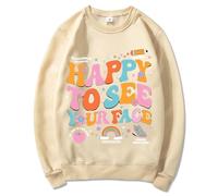 Sweat Jacket Women's Without Cuddly Clothing for Any Cotton Linen Cardigan Chic Football Hat, beige, M