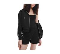 Sweat Logo Tape Zip Sweatshirt - female - Calvin Klein - Zip-throughs - Black - S - Sweatshirts & Hoodies S