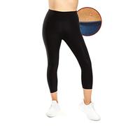 Sweat Shaper High Rise Leggings, Compression Slimming Leggings, High Waisted Sauna, Tummy Control, Body Sculpting Yoga Pants, Black, Medium