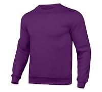 Sweat Shirts For Men Adult | Mens sweatshirts No Hood Crewneck Mens Gym Wear Casual Mens Workwear Non-Zip Up Mens sweatshirts Long Sleeve Festival Tshirt Extra Comfortable Military T Shirt Purple