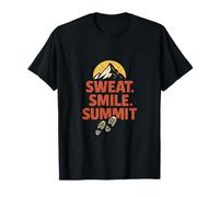 Sweat Smile Summit Outdoor Hiking Squad Mountain Graphic T-Shirt