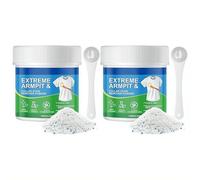 Sweat Stain Remove, Armpit and Collar Stain Remover Powder Odor Control Fabric Cleaner for Stubborn Yellow Stains On Shirts Uniforms and Makeup Residue,Hyper-Concentrated Formula, Gentle on Fabrics