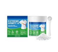 Sweat Stain Remove, Armpit and Collar Stain Remover Powder Odor Control Fabric Cleaner for Stubborn Yellow Stains On Shirts Uniforms and Makeup Residue (1)
