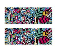 Sweat Towel for Men Women Set of 2, Microfiber Travel Towel Fast Dry, Super Absorbent, Ice Towel Keep Cold, Harmony Graffiti Texture Work Out Towel