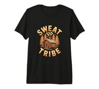 Sweat Tribe Sauna Cabin Nature Wellness Relax Premium T-Shirt