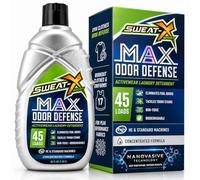 Sweat X Max Odor Defense Laundry Detergent - Remove the Worst Odors & Toughest Stains - High Performance Sports Wash for Training Gear & All Fabric Types - 45 Loads - 1 Pack