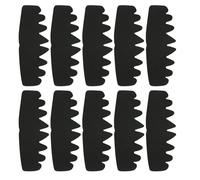 Sweatband Hat Liner - 10 Piece Absorbent Cap Pads, Anti Sweat Forehead Strips, Dispossable Hat Sweat Protectors | Odor Control Comfort Liners for Men Women Outdoor Work Daily Wear Sports Use Black