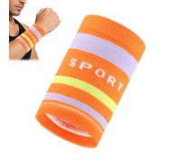 Sweatband Sweatbands - Colorful Stripe Moisture Wicking Support Wristband | Basketball Wristbands for Sports | Basketball Soccer Running Fitness Bodybuilding Yoga Badminto