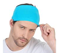 Sweatbands for Men and Women- Unisex Sweat Bands Headbands for Men-Workout Headbands- Head Bands Mens- Running, Sports, Football, Triathlons, Construction, Yoga, Gym (Blue, 1 Size)