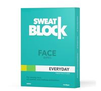 SweatBlock Face Antiperspirant Wipes for Men & Women Clinically Tested Formula Controls Facial Sweat Oil and Shine Helps Makeup Last Longer Enriched with Vitamin E 15 Individually Wrapped Wipes