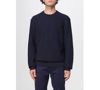 BOSS Mens H-Imberto Cotton Sweater with Knitted Structure