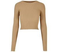 Sweater court ribbed knit with twisted back Urban Classics Beige 2XL