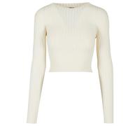 Sweater court ribbed knit with twisted back Urban Classics Blanc 4XL