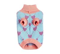 Sweater for Dogs - Dog Sweater Dog Coat,Winter Coat Knit, Cat Heart Clothes, Turtleneck Pullover for Small Cats & Dogs