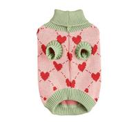 Sweater for Dogs | Dog Sweater Warm Clothes - Turtleneck Pullover Cat, Dog Clothes Puppy, Heart Knit for Cold Weather