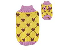 Sweater for Dogs - Warm Clothes Pet Sweater Dog Sweater,Knit Sweater Turtleneck Pullover, Heart Puppy Sweater, Winter Coat Cat Sweater, Cold Weather Dog Coat