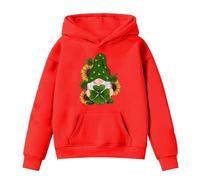 Sweater For Girls 7 Years,Girls Hoodies & Sweatshirts Kids St Patrick's Day Long Sleeve Pullover Hoodie for Girls - Cozy Everyday Sweatshirt (Red, 6-7 Years)