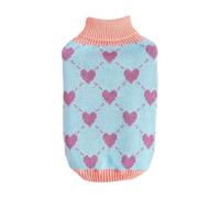 Sweater for Small Dogs - 73g Polyester Warm Clothes Pet Sweater | Dog Sweater Turtleneck Sweater Heart Puppy Sweater Knitted Sweater for Cats Dog Clothes Winter Coat