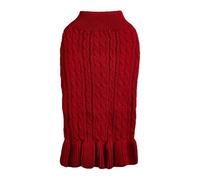 Sweater for Small Dogs Cats Women Girls Red Warm Winter Dress for Dogs Chihuahua Corgi Small Medium Dogs Cats Cat Dog Jumper Red (Red, S)