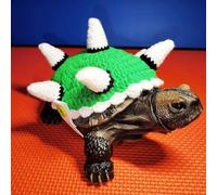 Sweater for Turtle Warm Winter Knitted Handmade Sweater Apparel Accessory Halloween Party Cosplay Costume Photo Shoot for Pet Tortoise Turtle (Duojiaoshou, L)