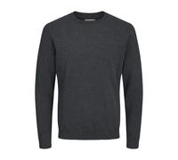 JACK & JONES Men's Jjebasic Knit Crew Neck Noos Pls Knitted Jumper, Dark Grey Blend, XXXL